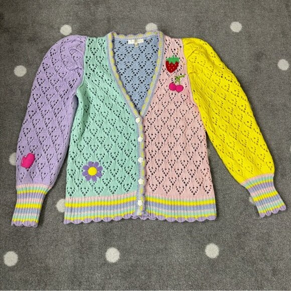 LoveShackFancy Brody Oversized Knit Cardigan - Picture 5 of 13